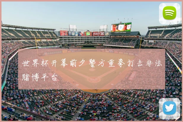 世界杯开幕前夕警方重拳打击非法赌博平台